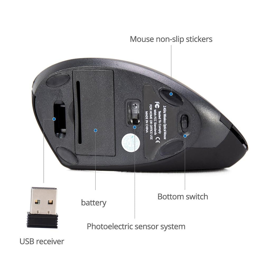 Wireless Vertical Gaming Mouse